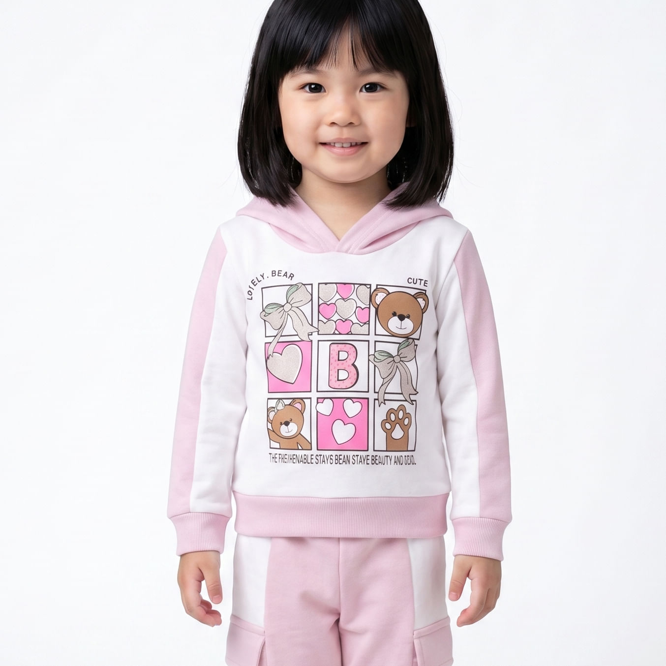 CONJ PAMOL URSO ROSA Rosa