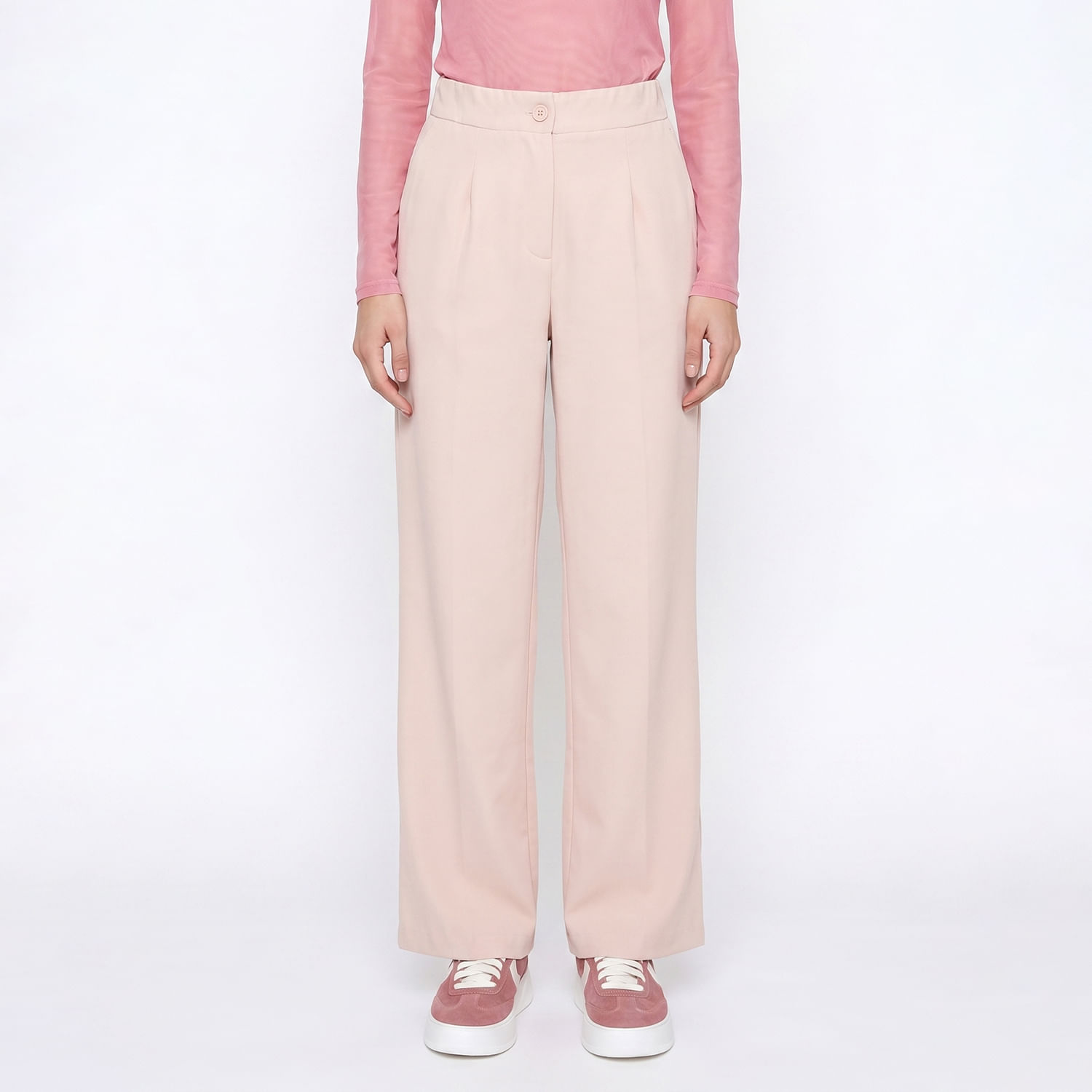 CALÇA WIDE LEG BG Bege