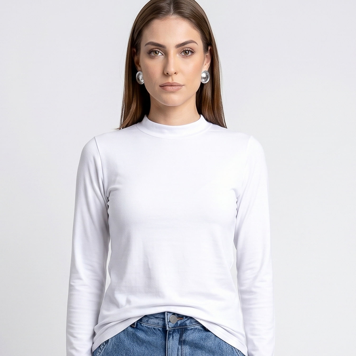Blusa ML GL.Alt.Bco Branco