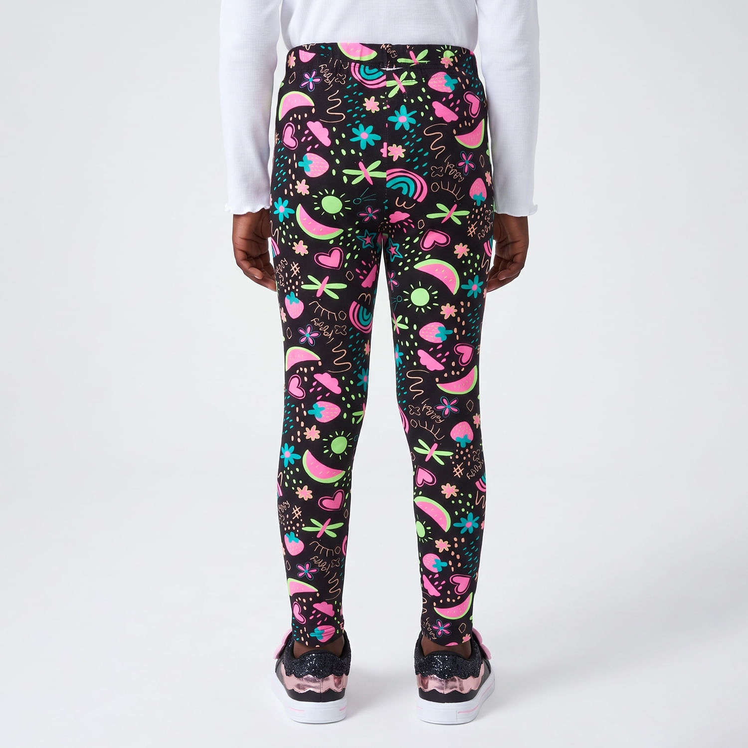 LEGGING IF FLOR PTO Preto