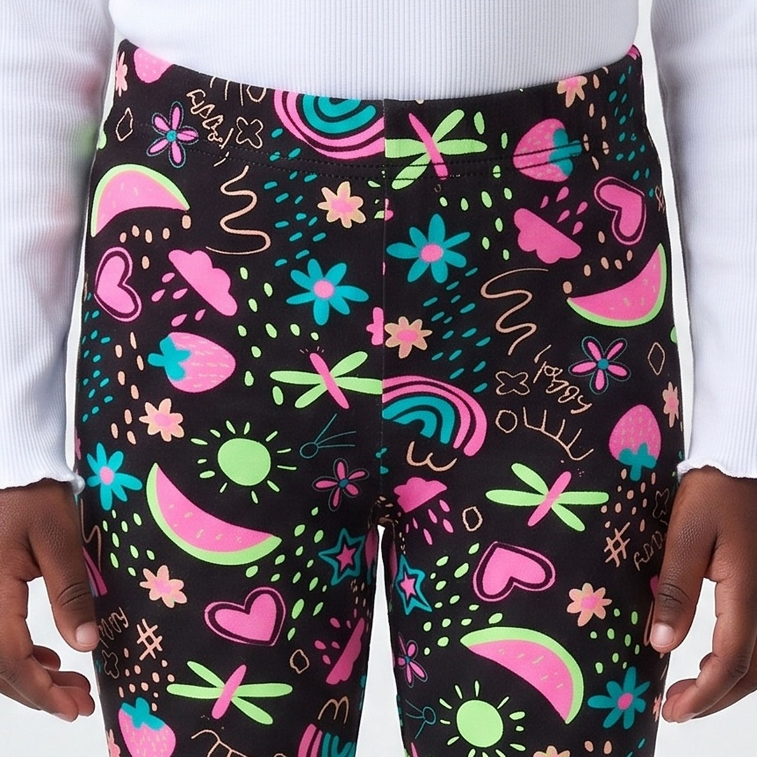 LEGGING IF FLOR PTO Preto