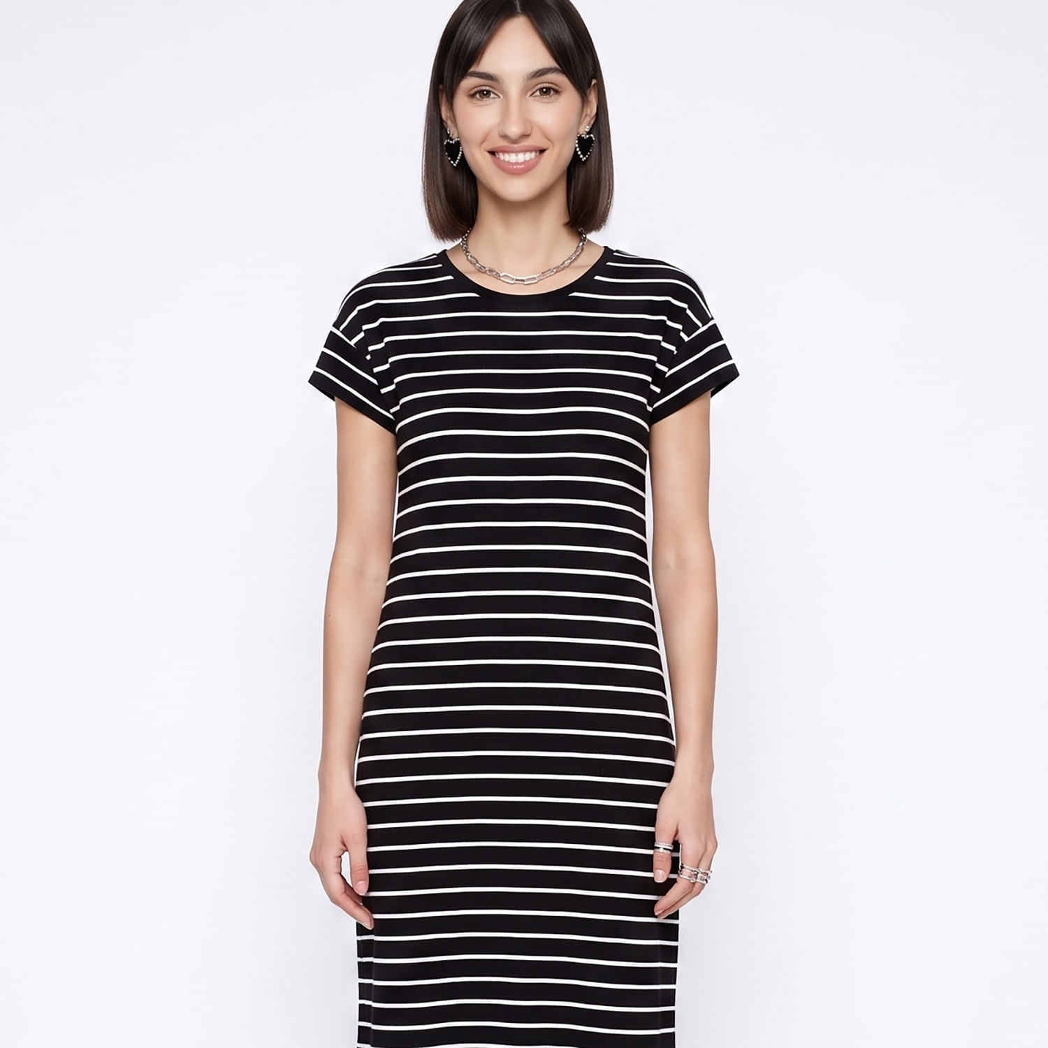 Vestido Ribana Listr Listrado