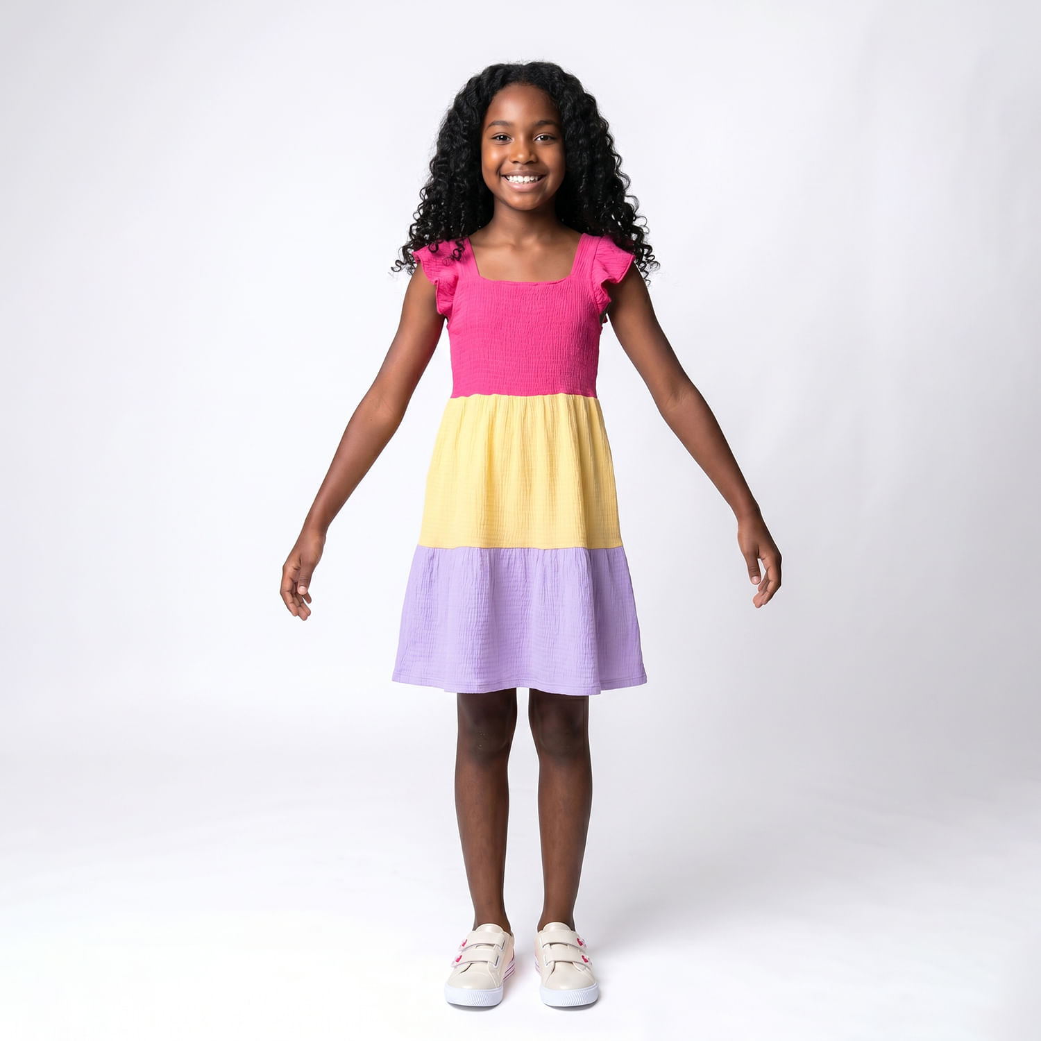 VESTIDO JV 3M RSNEON Rosa