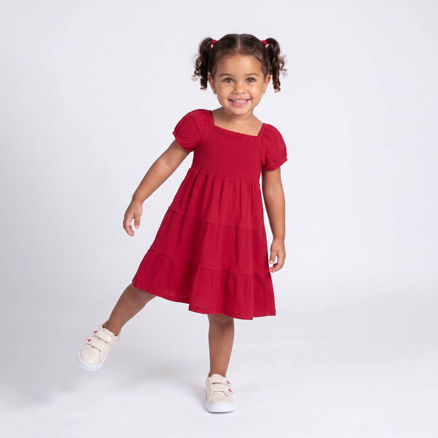 VESTIDO IFALASTXVERM Vermelho