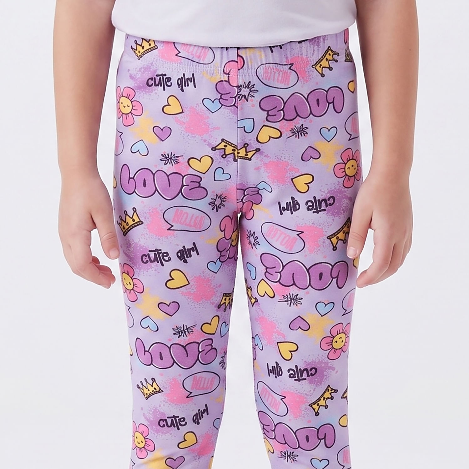 LEGGING JV ROTT LILA Lilás