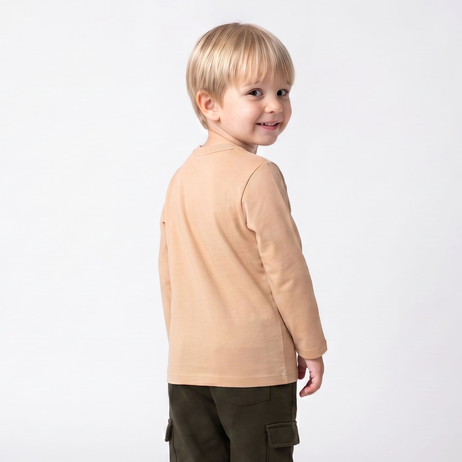 CAMISETA ML SILK BGE Bege