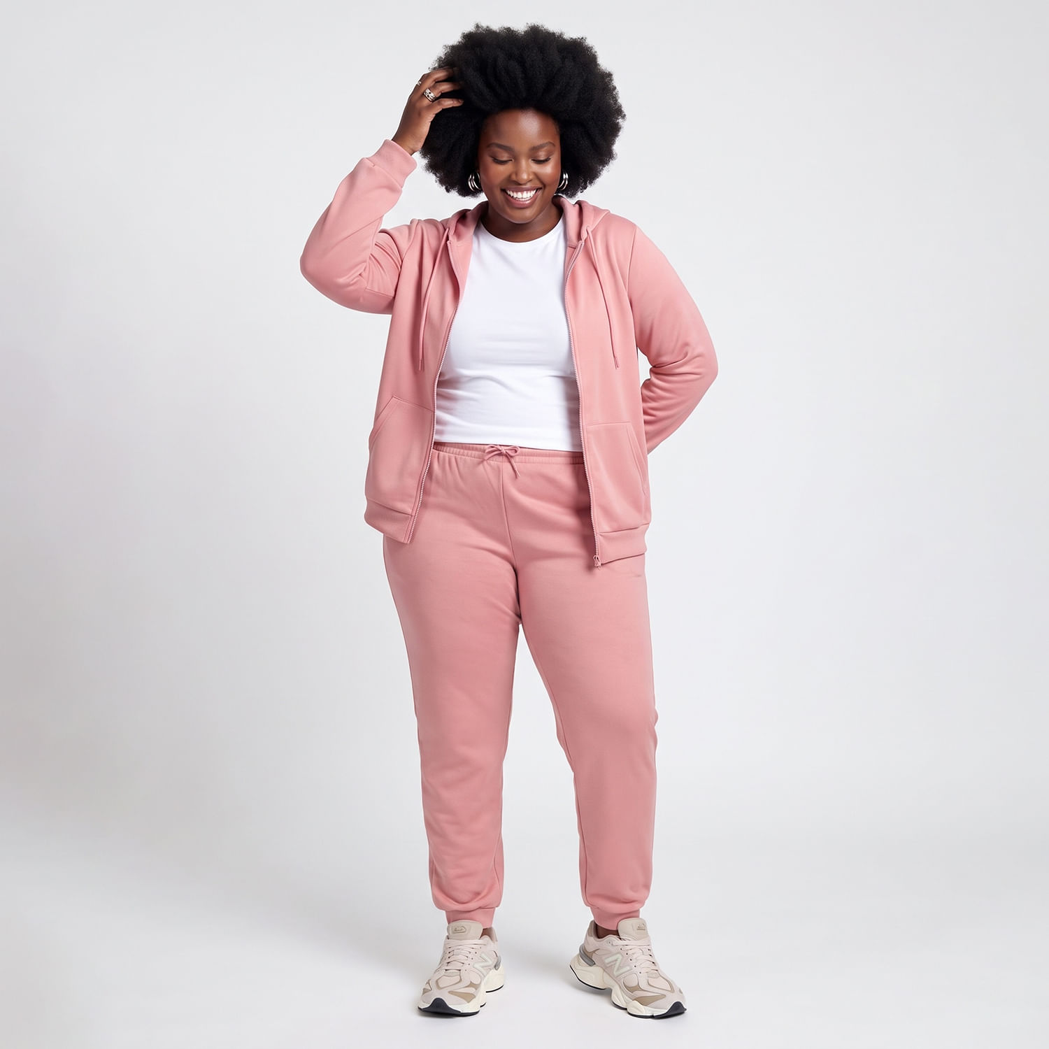 Blusão PLUS BSC ROSE Rosê