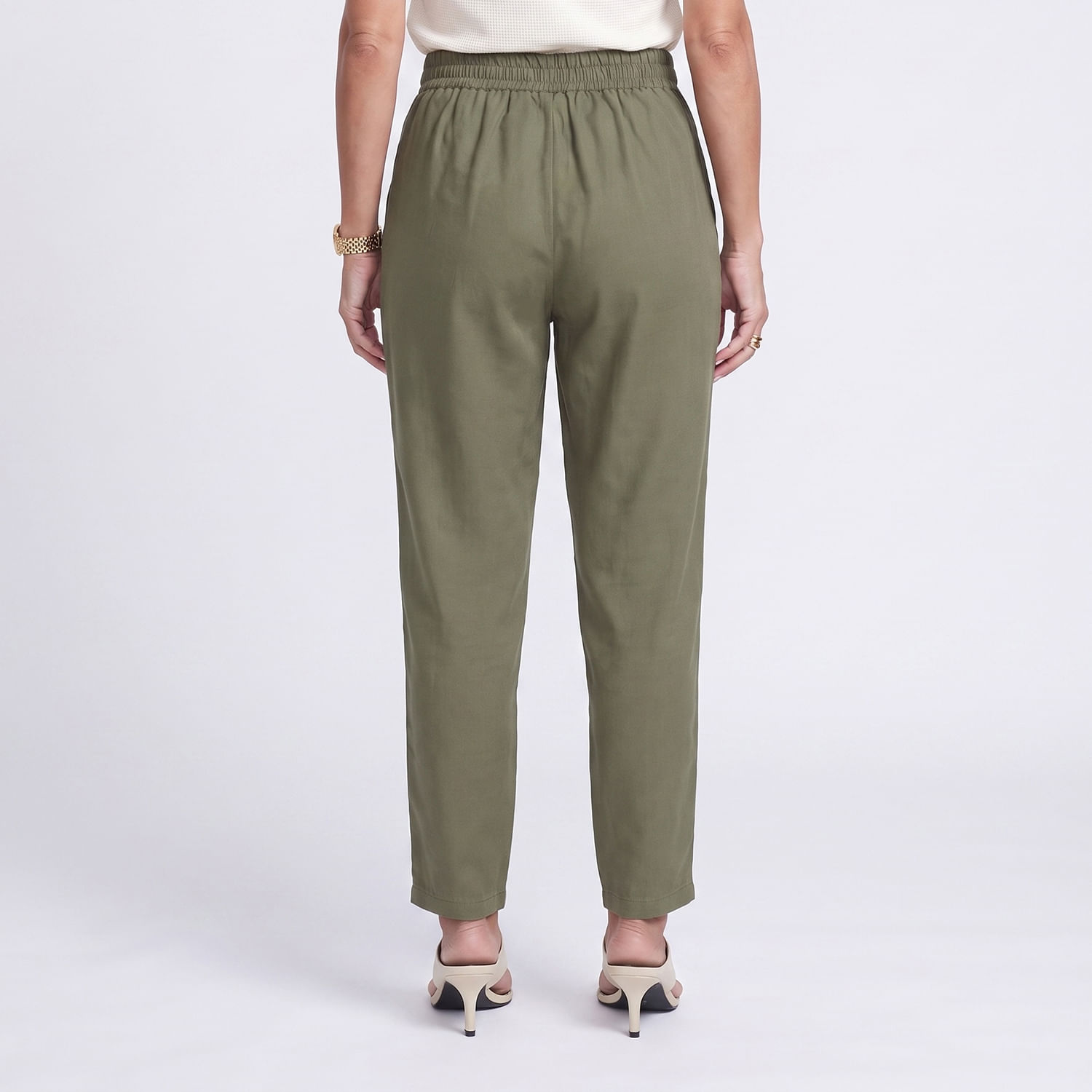 Calça Reta cinto 544 Verde