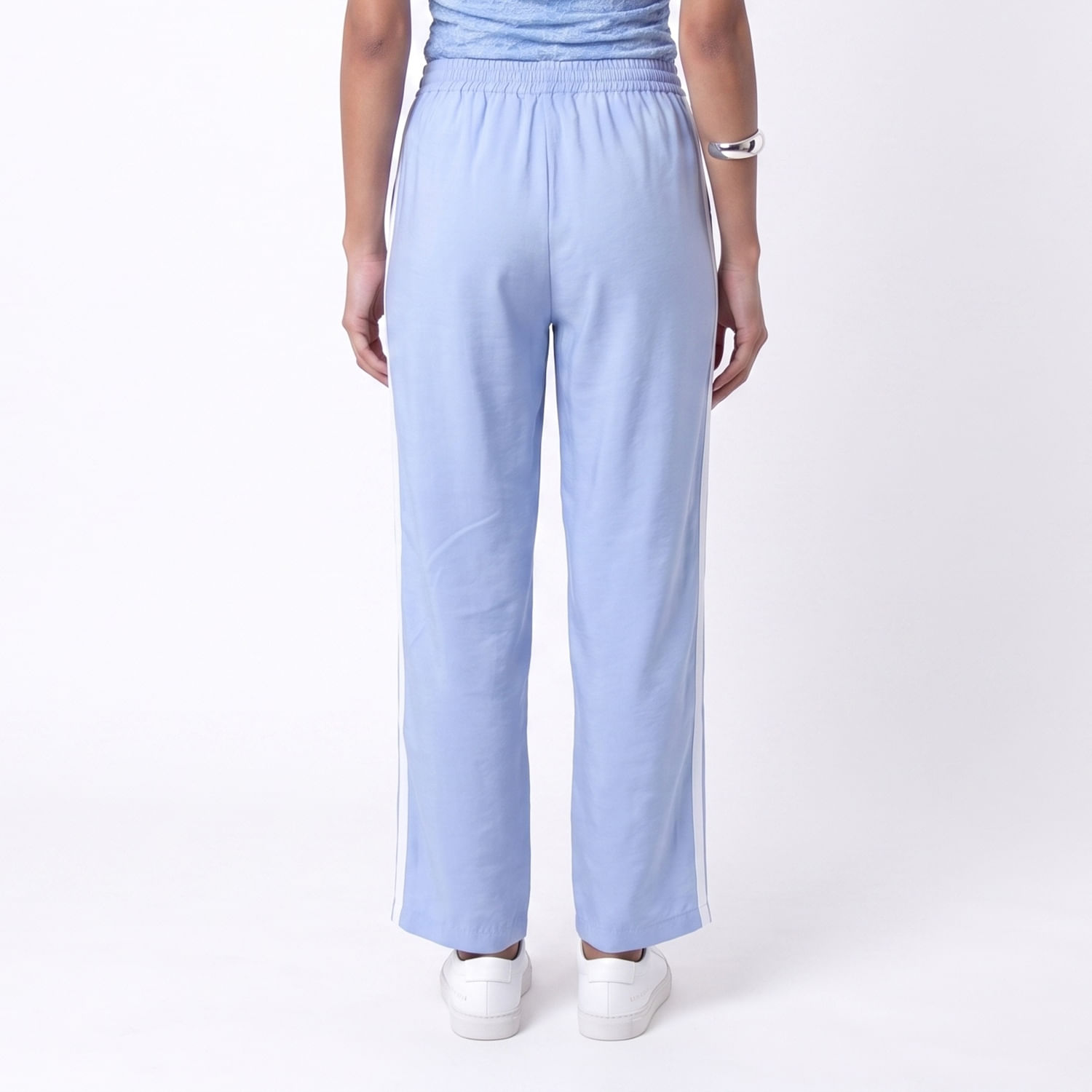 CALÇA WIDE LISTRA AZ Azul
