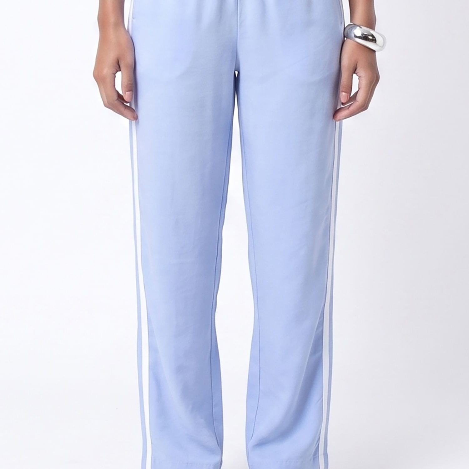 CALÇA WIDE LISTRA AZ Azul
