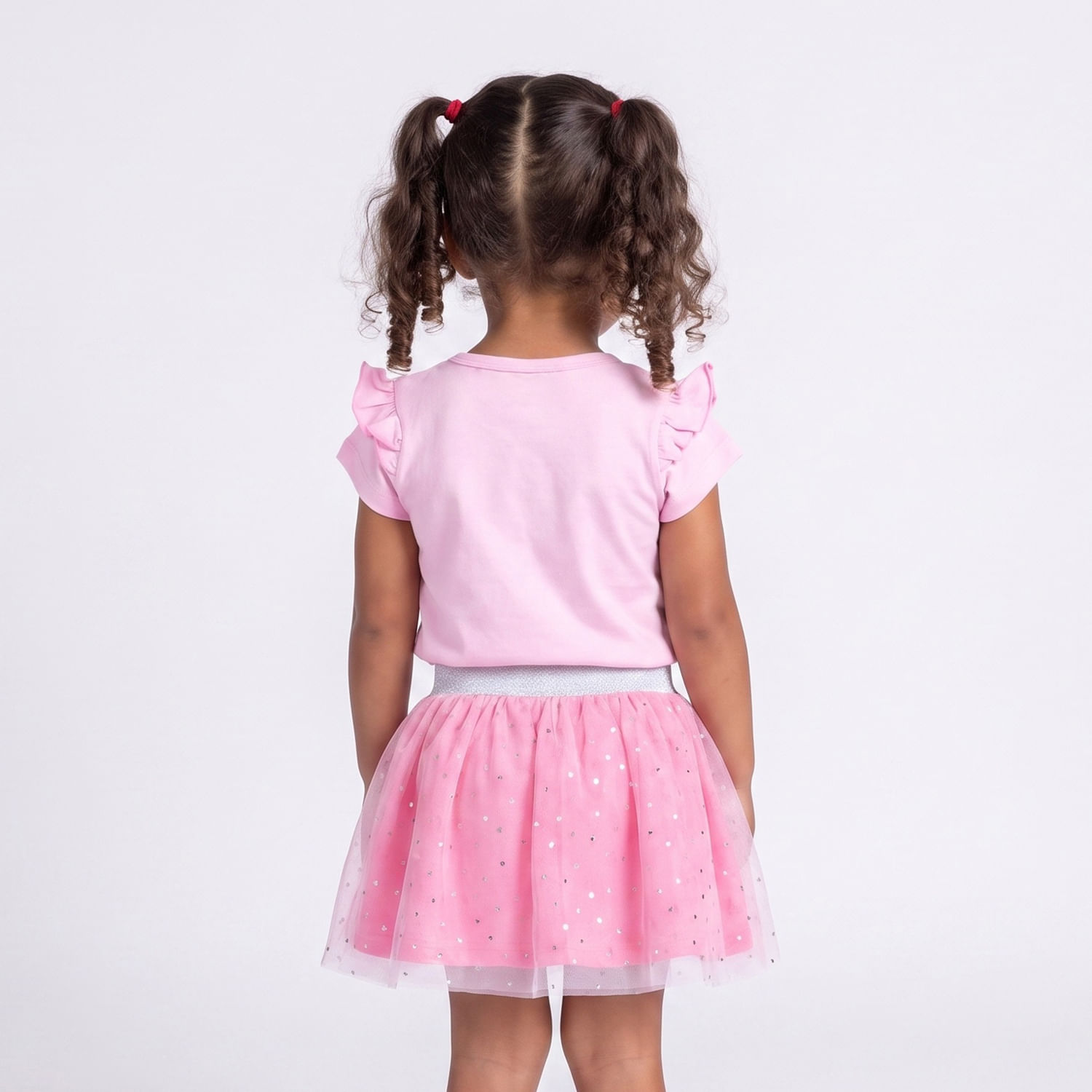 Conj Saia minnie ppa Rosa