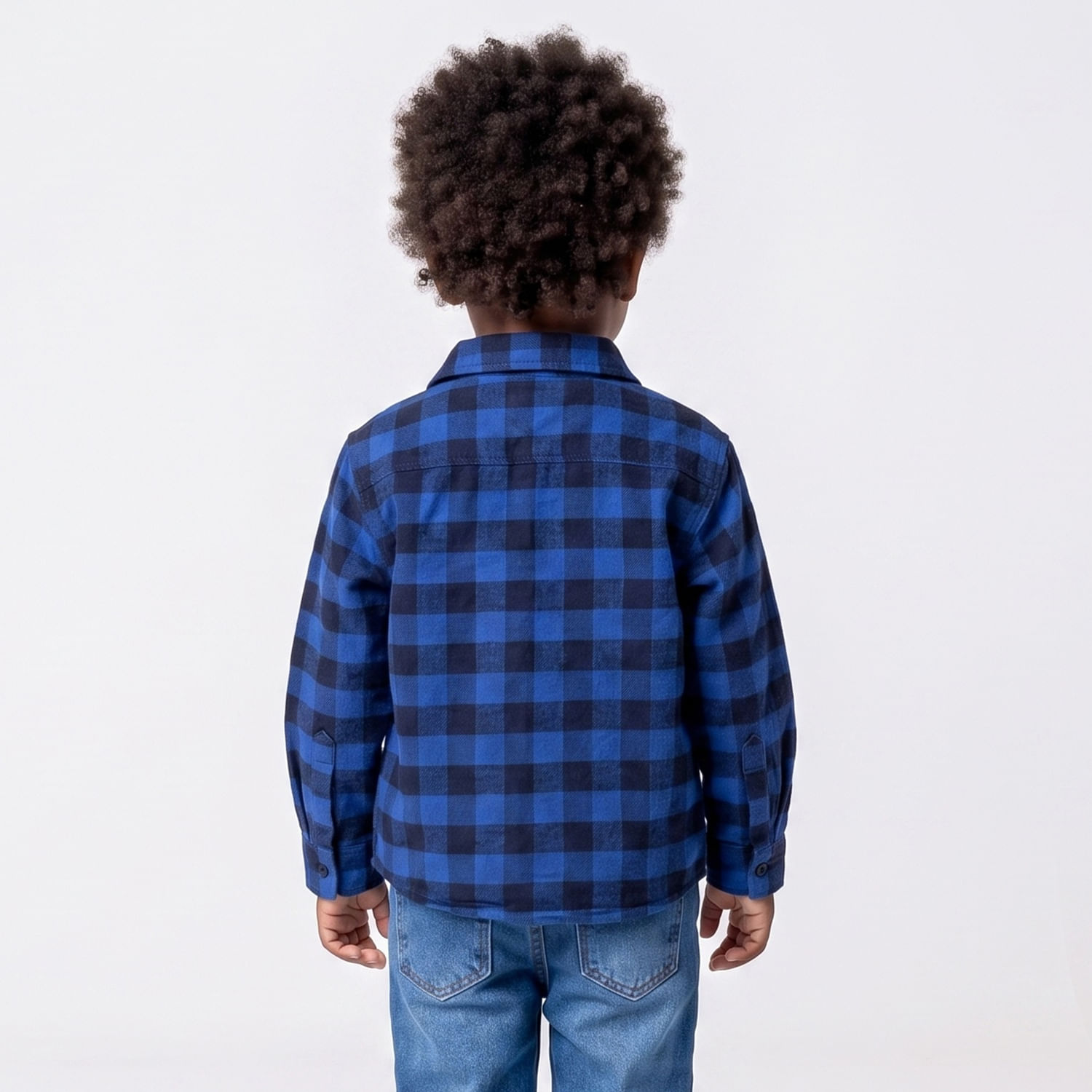 Camisa INFO Xadrez Azul