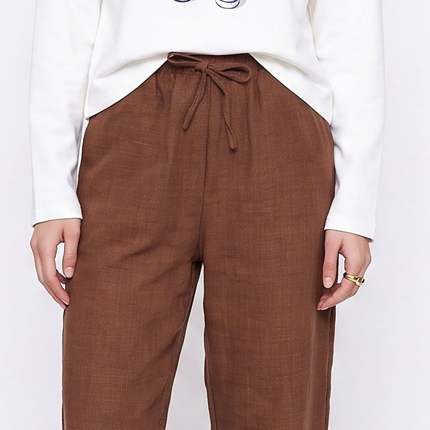 CALÇA PIJAMA MARROM Marrom