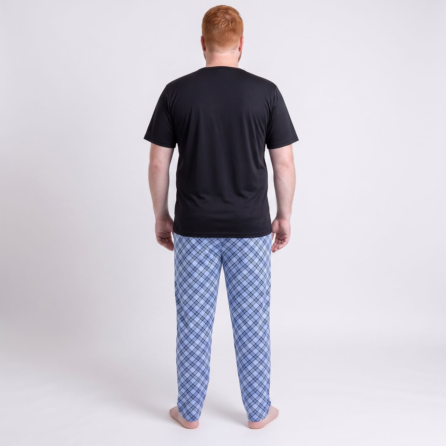 PIJAMA MC LONGO PLUS Preto