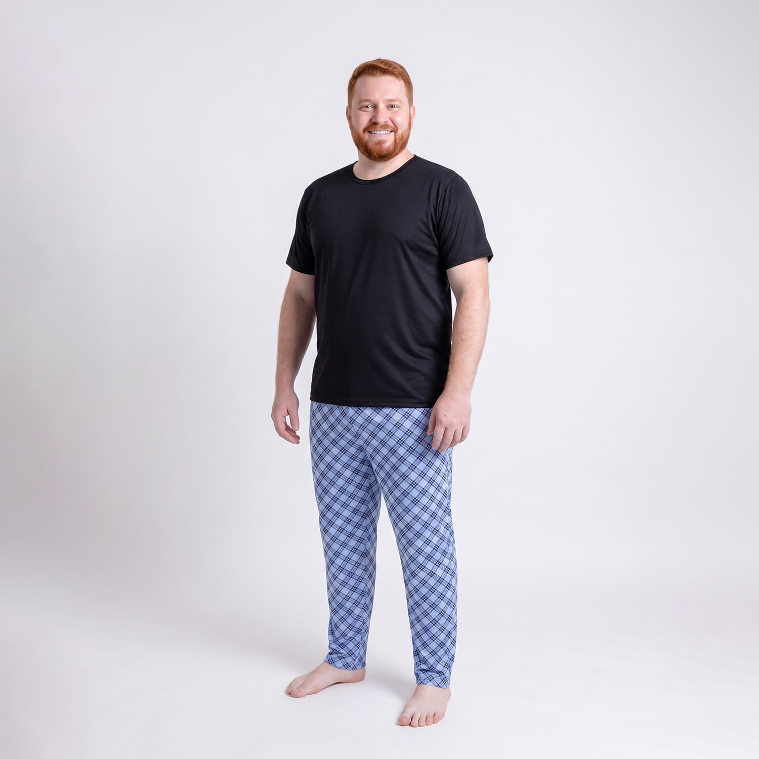 PIJAMA MC LONGO PLUS Preto