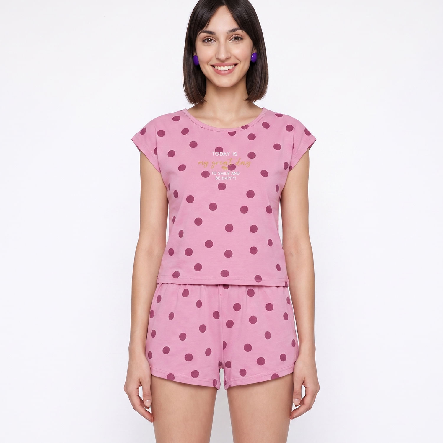 Pijama Curto POA FL Rosa
