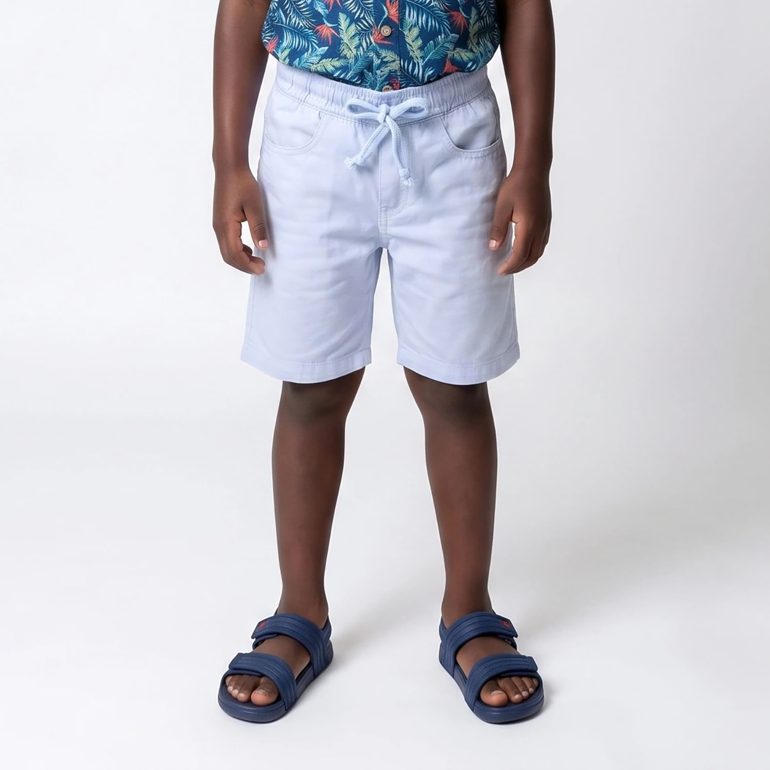 BERMUDA SARJA LS AZL Azul