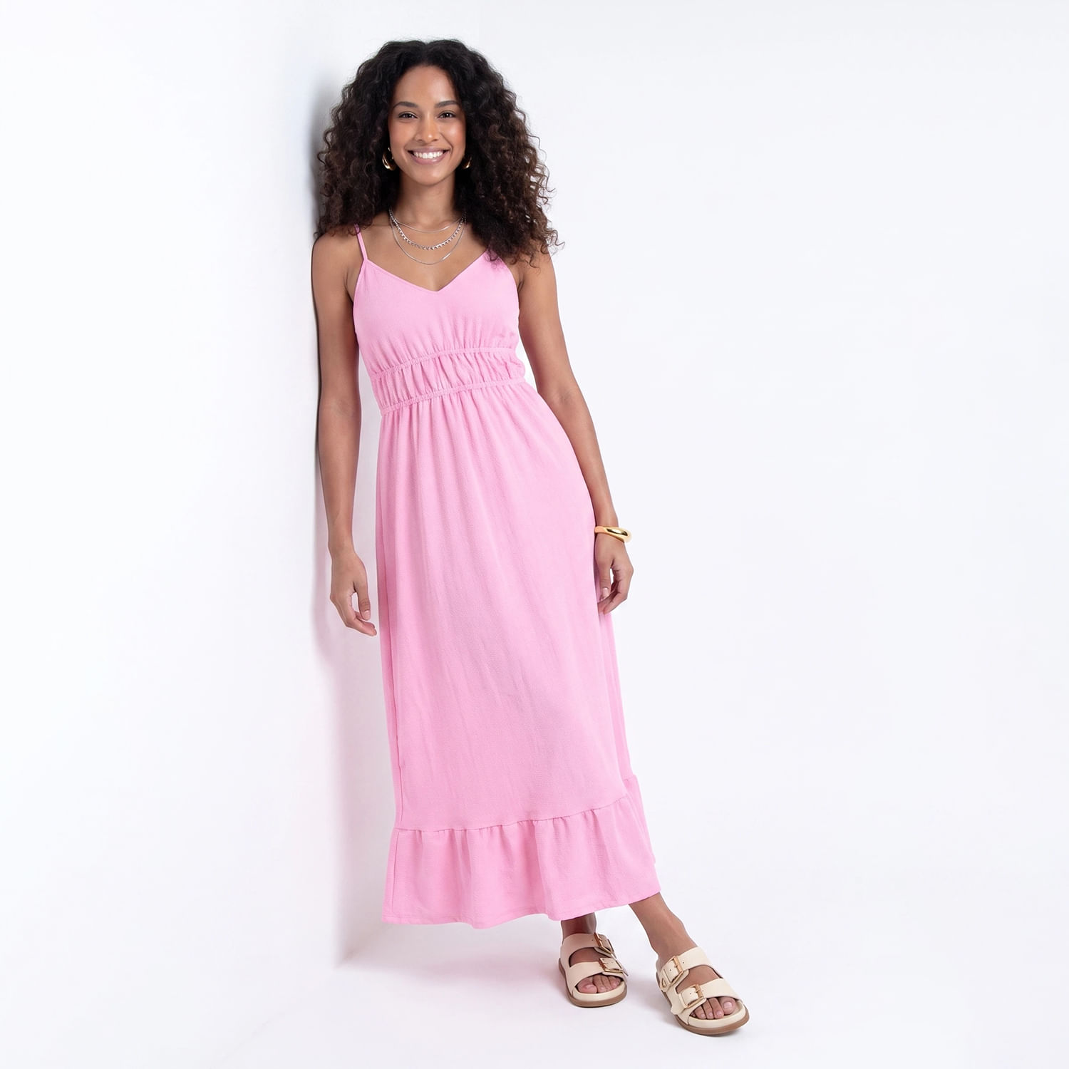 Vestido S/M LGO ROSA Rosa