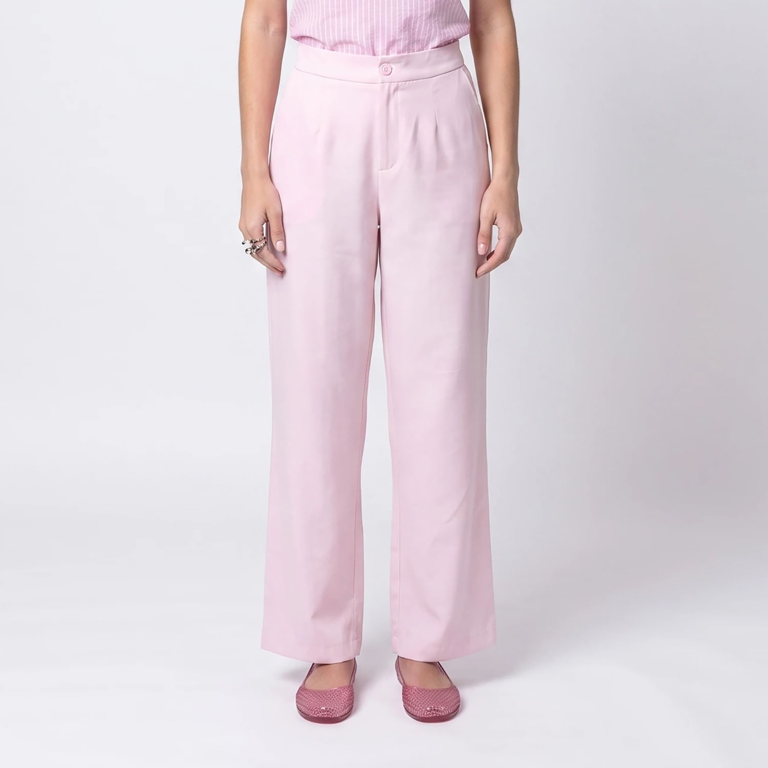 CALÇA WIDE LEG RS Rosa