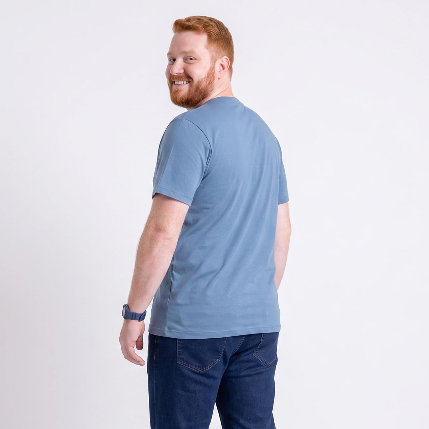 Camiseta Bas Int azu Azul