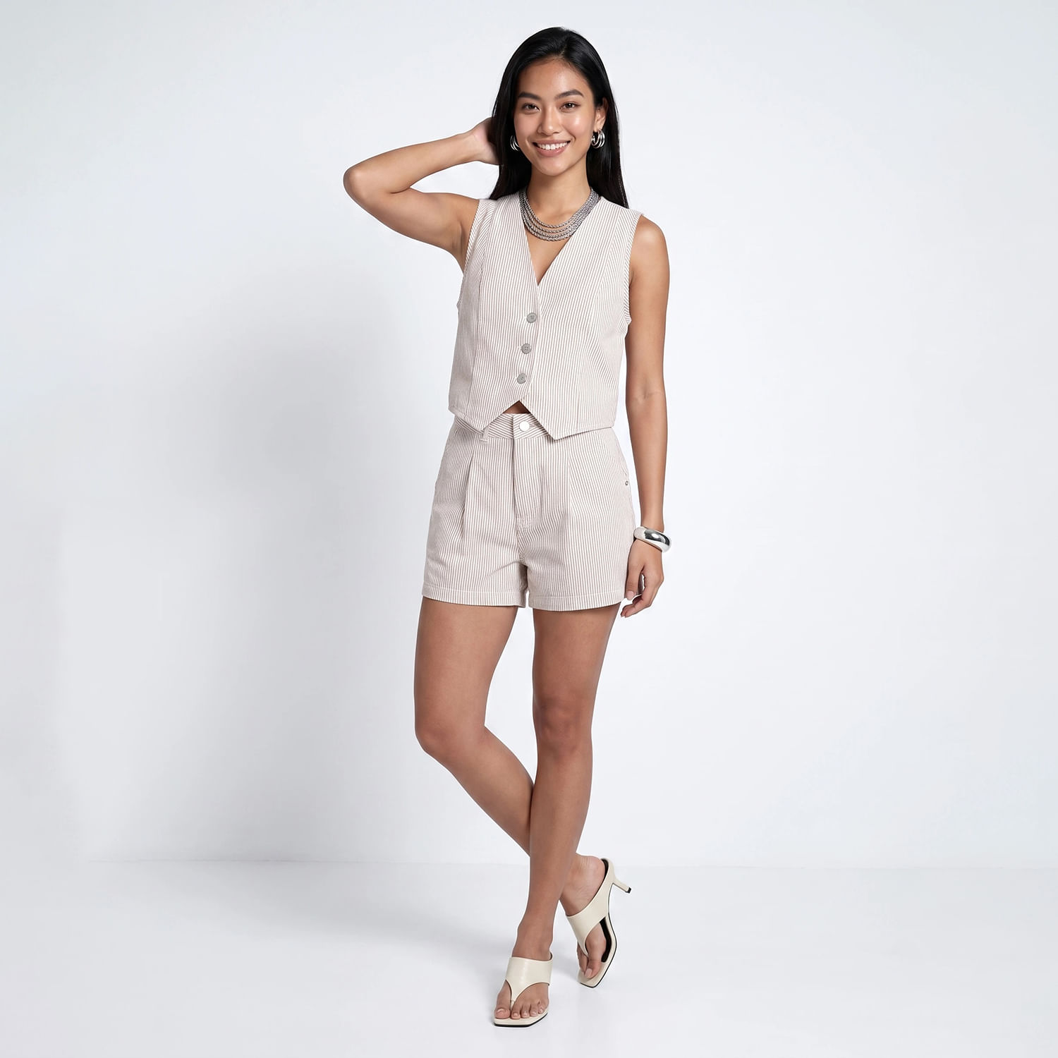 TOP SJ LISTRA OFF Off White