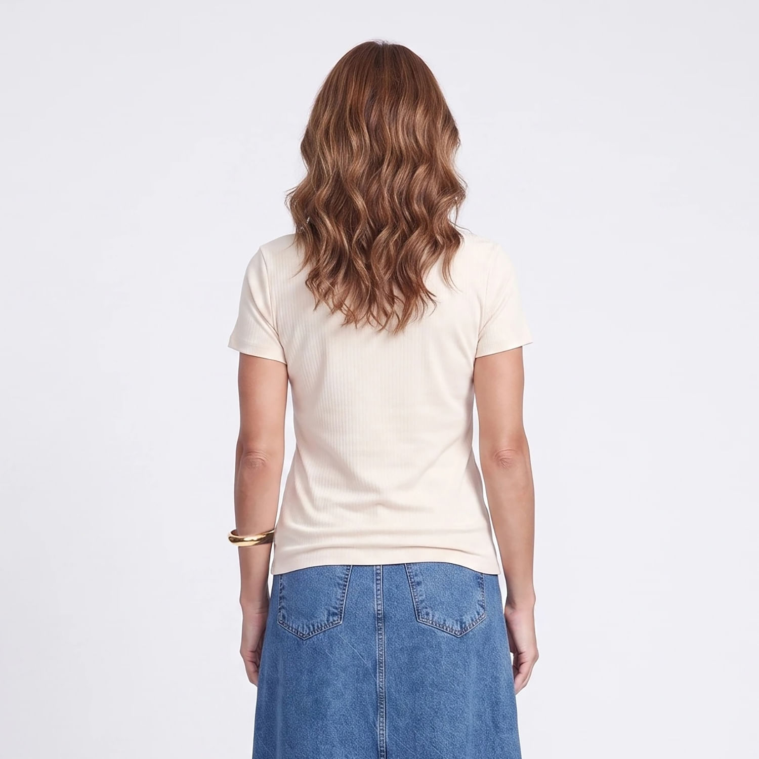 Blusa MC Text. OFF Off White