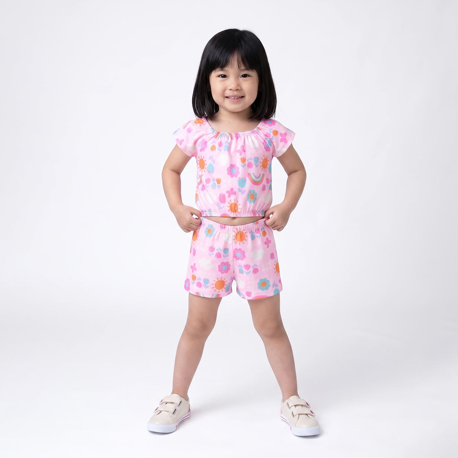 CONJ SHORT PARSANEO Rosa