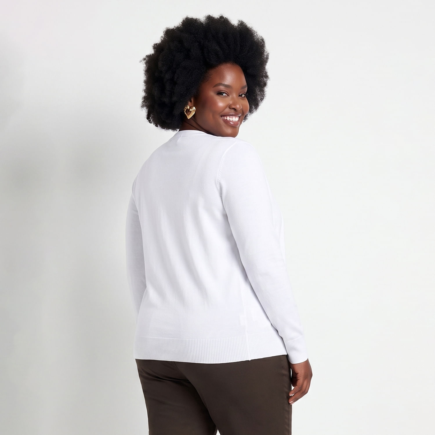 Cardigan Liso BtsOFF Off White
